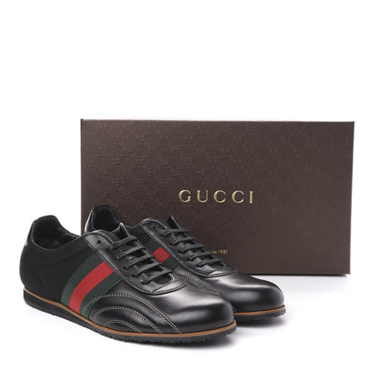 Gucci Calfskin Mens Web Sneakers 9 Black 9 of 9