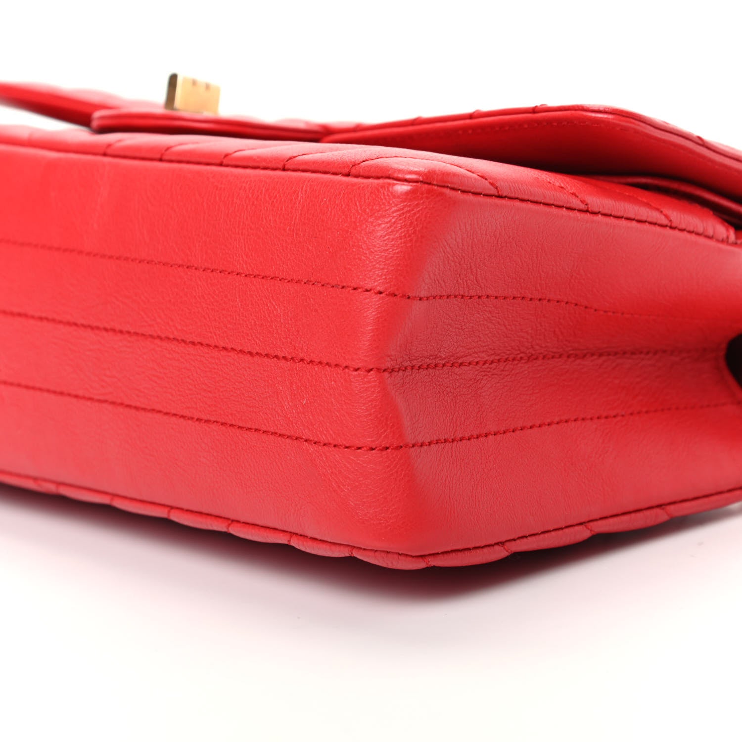 Chanel Calfskin Chevron Quilted 2.55 Reissue 225 Flap Red 7 of 9