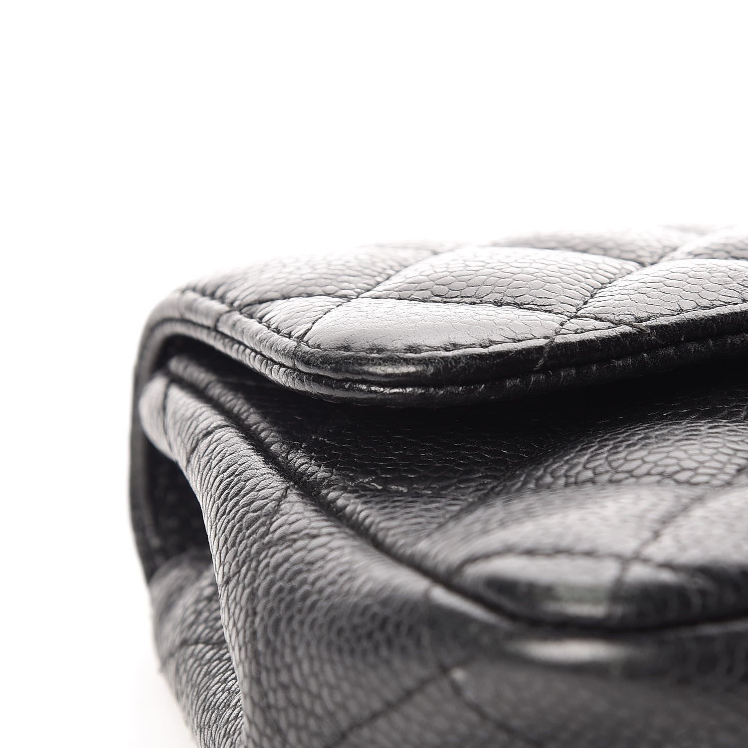 Chanel Caviar Quilted East West Flap Black 10 of 13