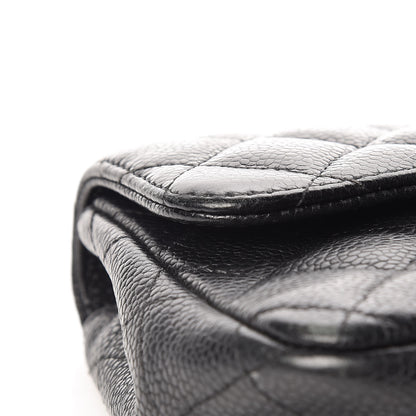 Chanel Caviar Quilted East West Flap Black 10 of 13