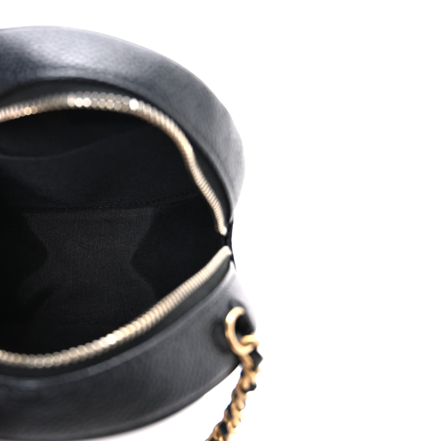 Chanel Caviar Quilted Round Filigree Crossbody Black 5 of 10