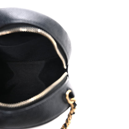 Chanel Caviar Quilted Round Filigree Crossbody Black 5 of 10