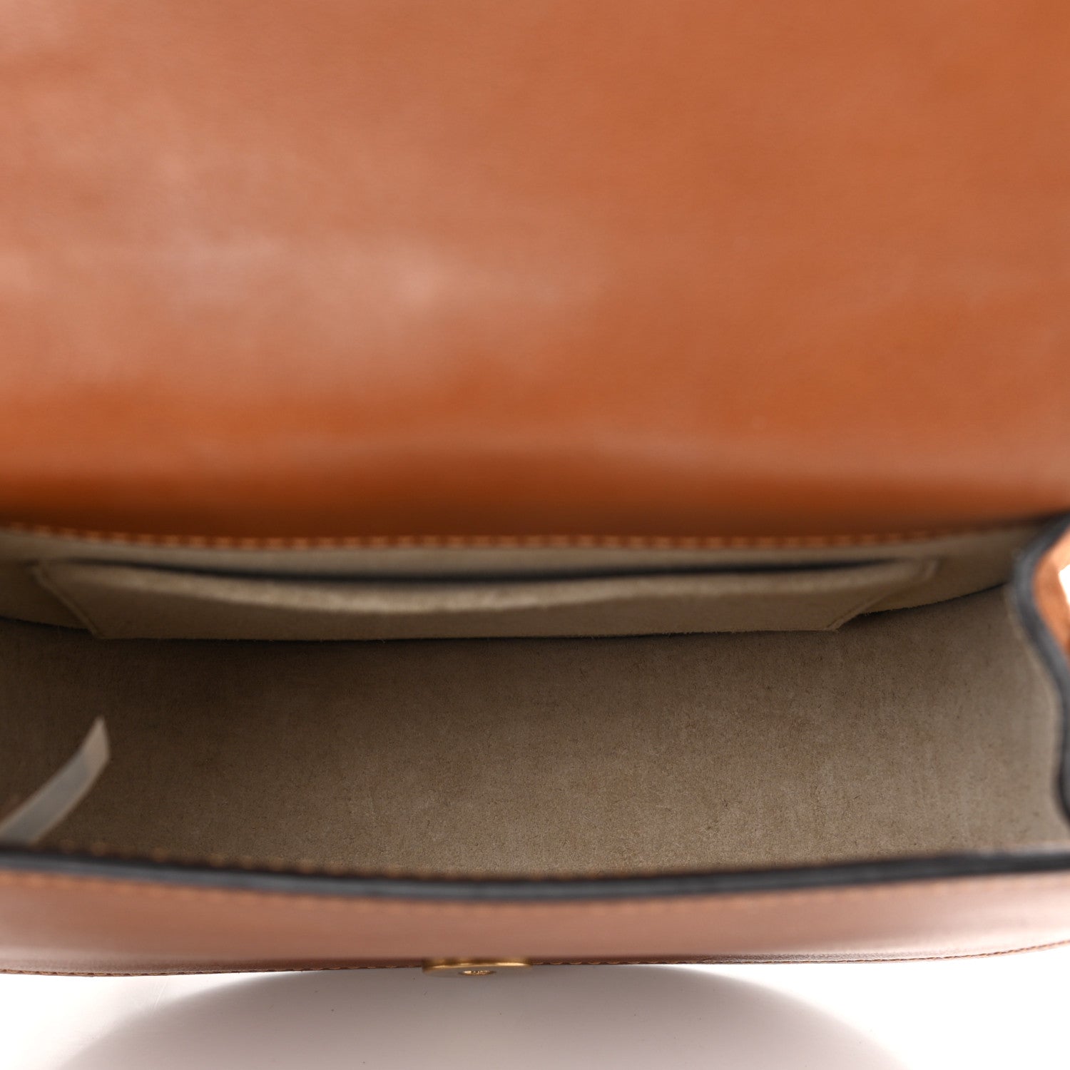Chloe Calfskin Suede Small Nile Bracelet Bag Caramel 5 of 10