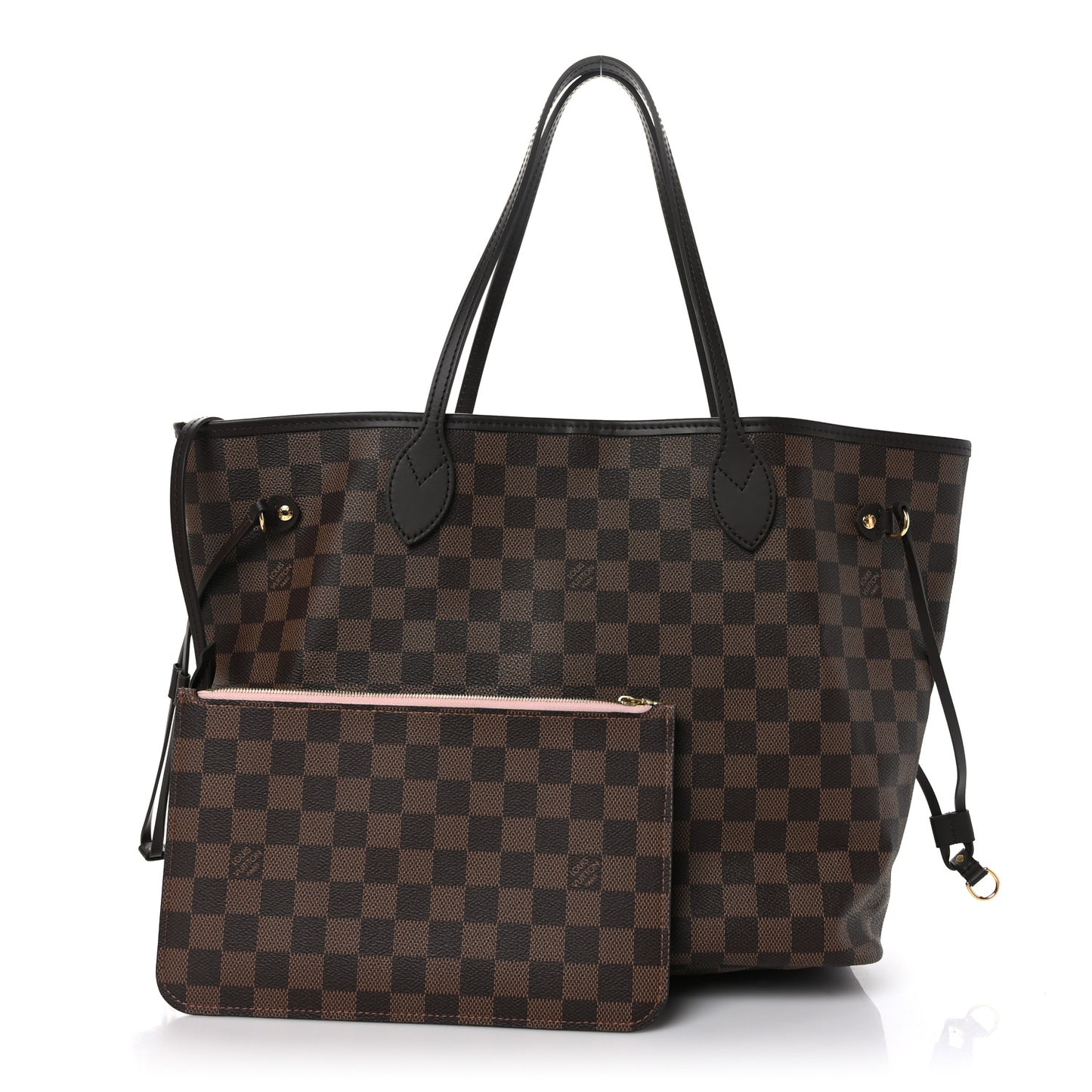 Damier Ebene Neo Neverfull MM Rose Ballerine
