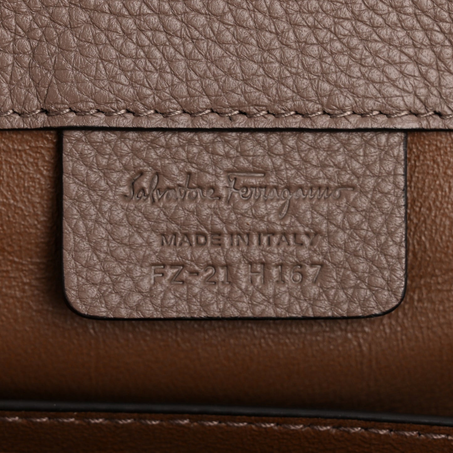 Calfskin Large Studio Bag Caraway Seed