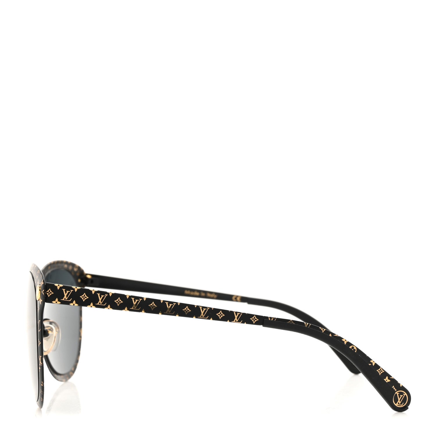 Louis Vuitton Monogram Vertigo Sunglasses Z0966U Black Gold