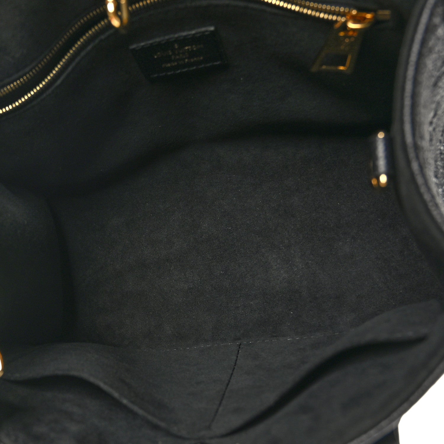 Louis Vuitton Grained Calfskin Studded Monogram Giant Onthego PM Black 5 of 9