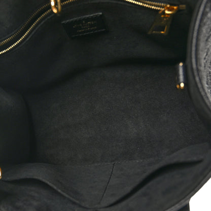 Louis Vuitton Grained Calfskin Studded Monogram Giant Onthego PM Black 5 of 9