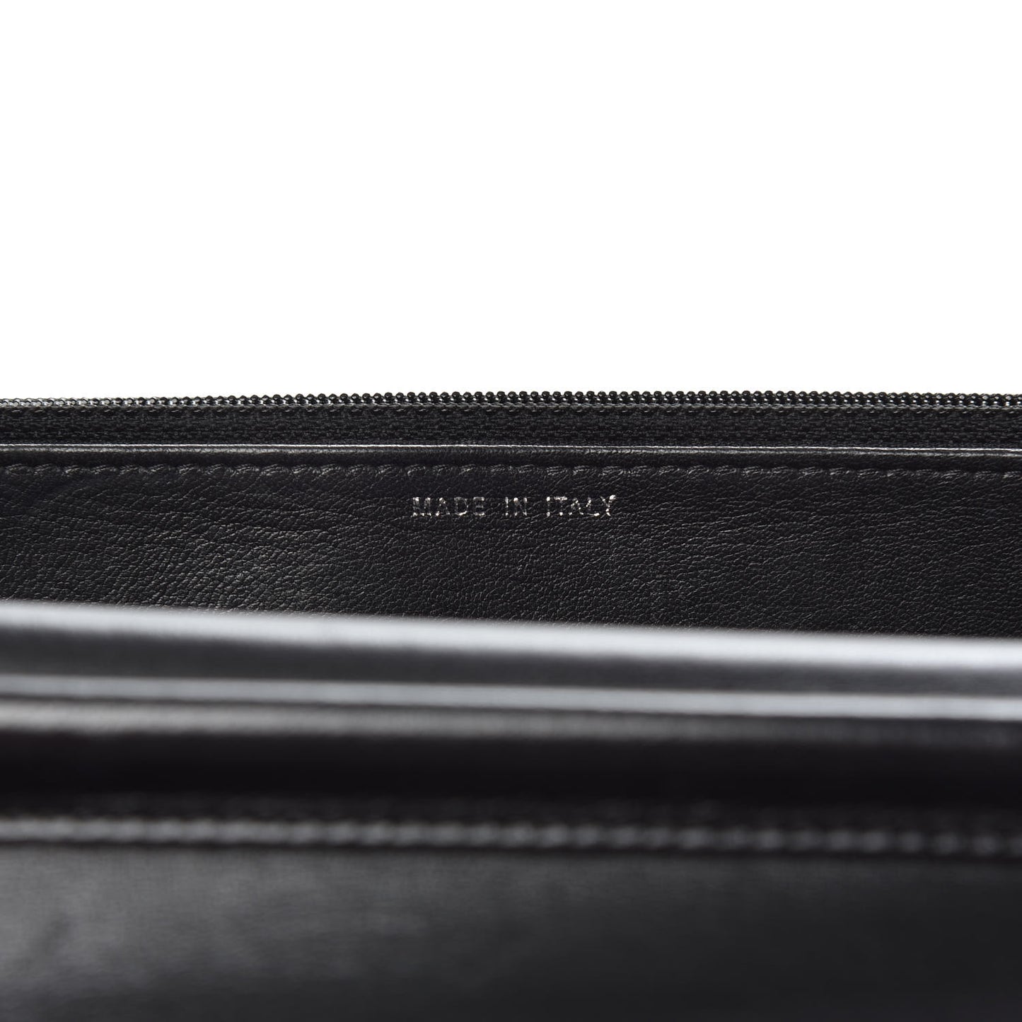 Lambskin Chevron Quilted Wallet On Chain WOC So Black