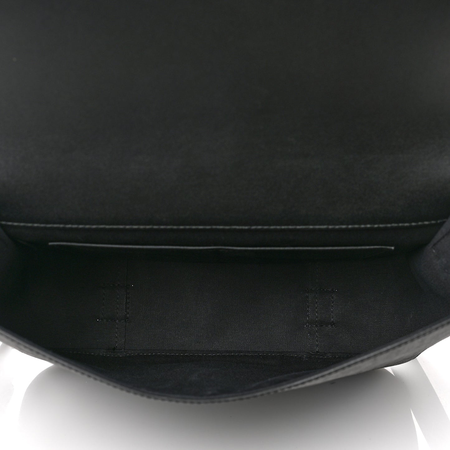 Calfskin Gancini Messenger Bag Black