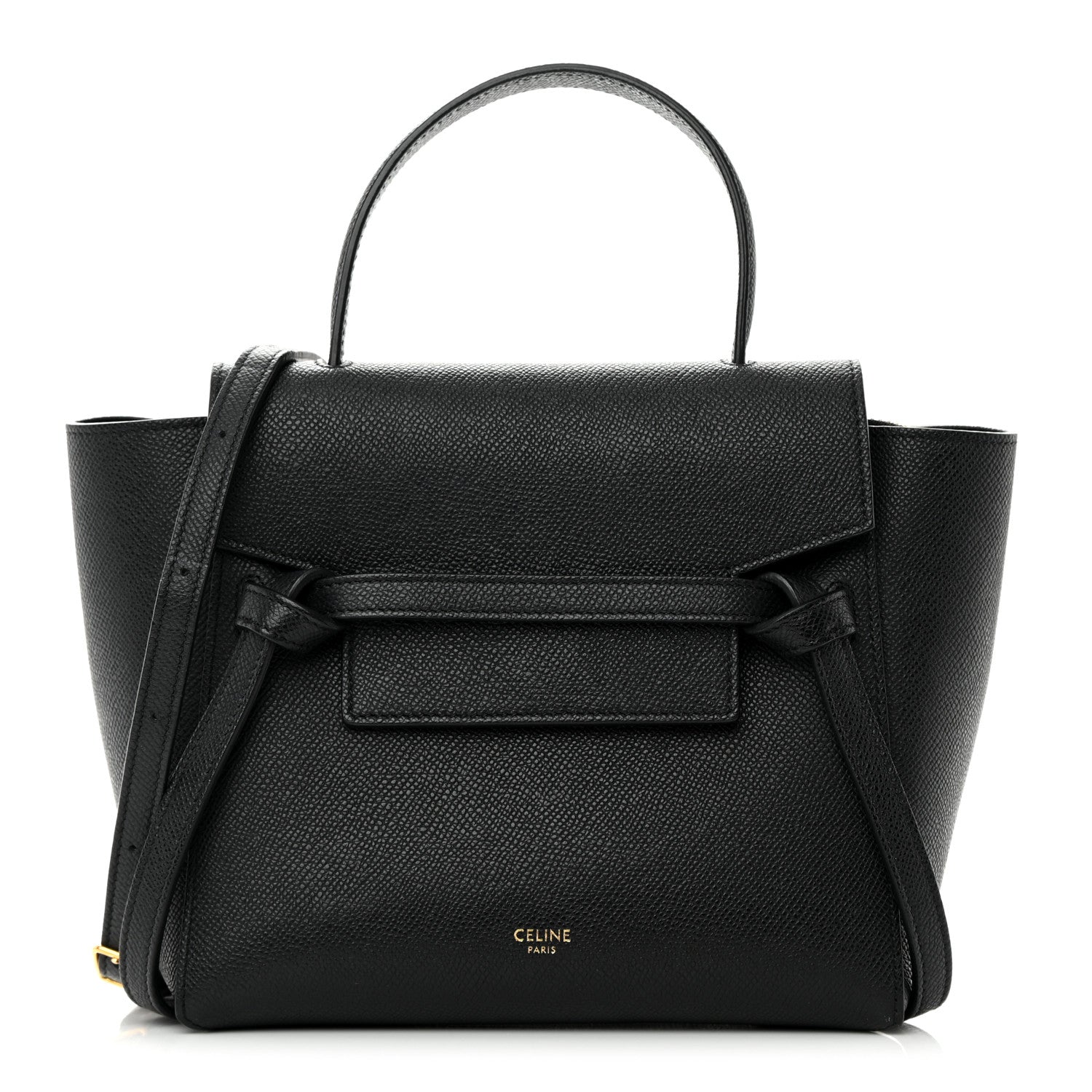 Celine Grained Calfskin Nano Belt Bag Black 1 of 15