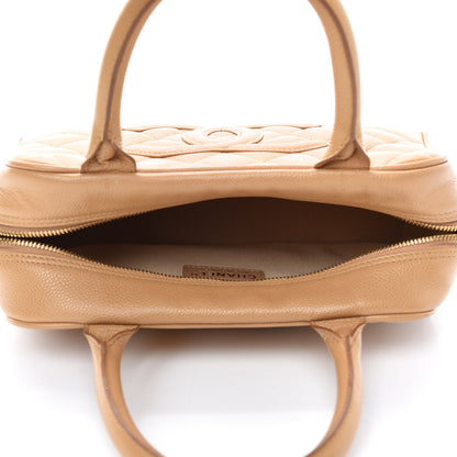 Chanel Caviar Quilted Small Bowler Beige 5 of 10