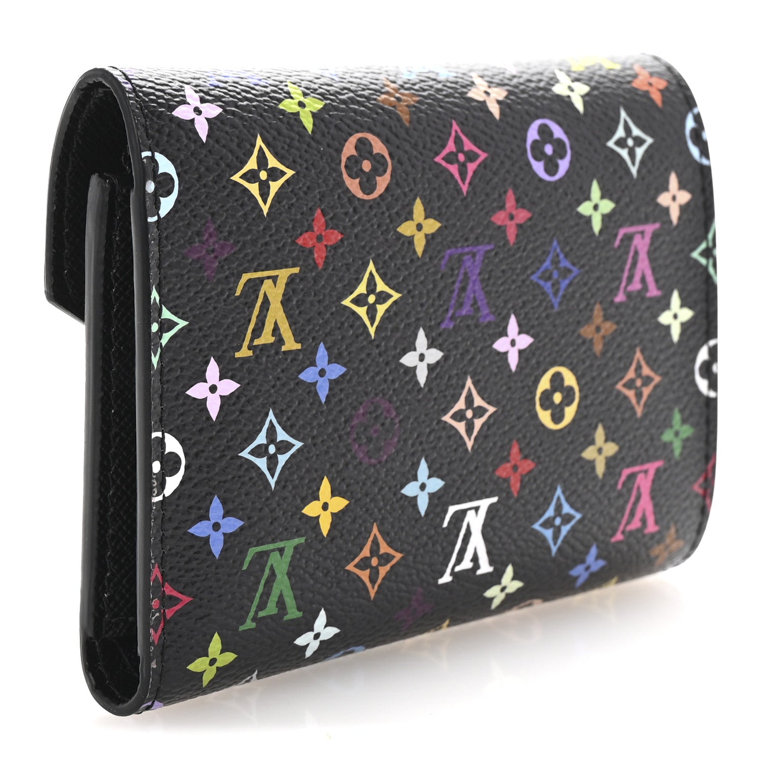 Louis Vuitton LV x TM Monogram Multicolor Victorine Wallet Black 3 of 7