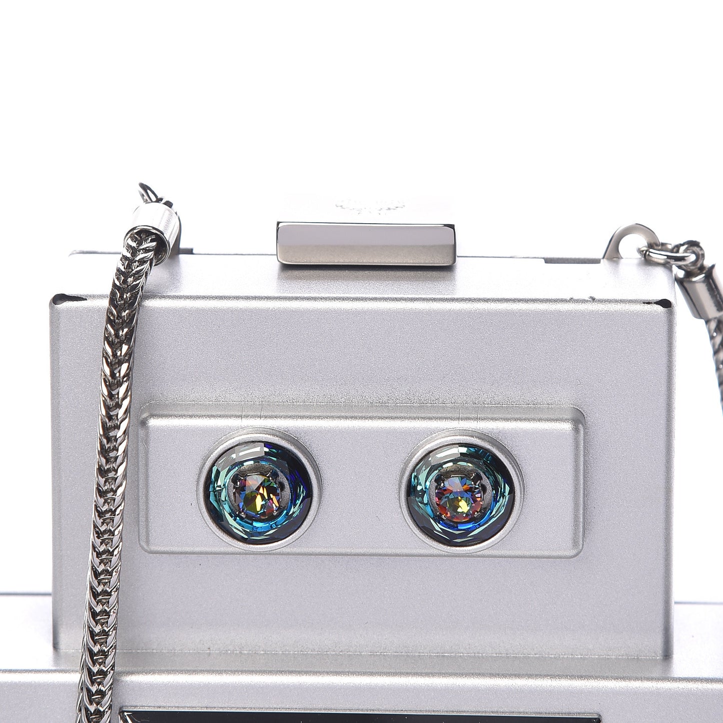 Perspex Roboter Series Clutch Bag Silver