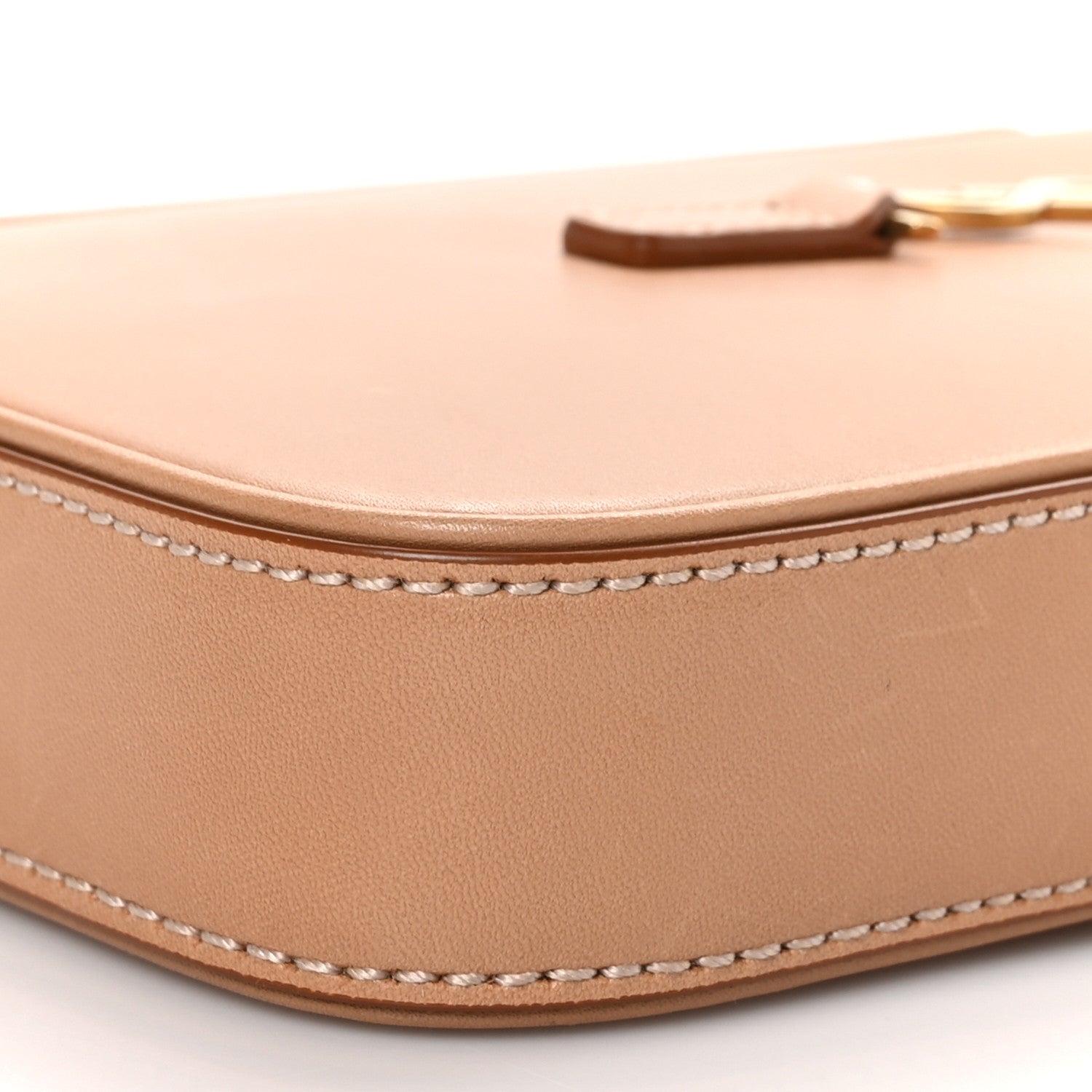 Saint Laurent Smooth Calfskin Le 5 A 7 Vertical Hobo Brown Gold 10 of 11
