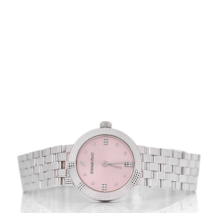 Audemars Piguet 18K White Gold 24mm Classic Manual Winding Watch Pink 15026BC.GG 3 of 7