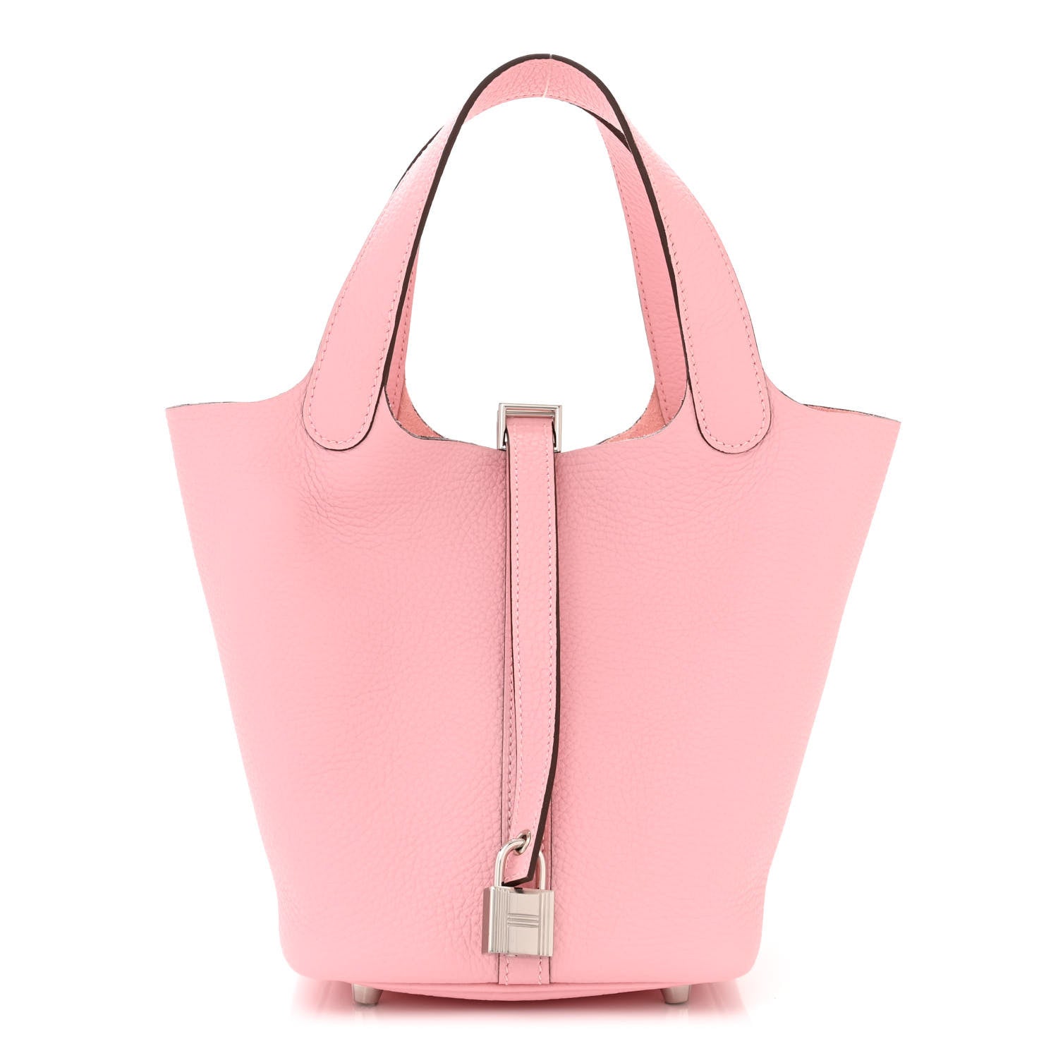 Hermes Taurillon Clemence Picotin Lock 18 PM Rose Sakura 1 of 10