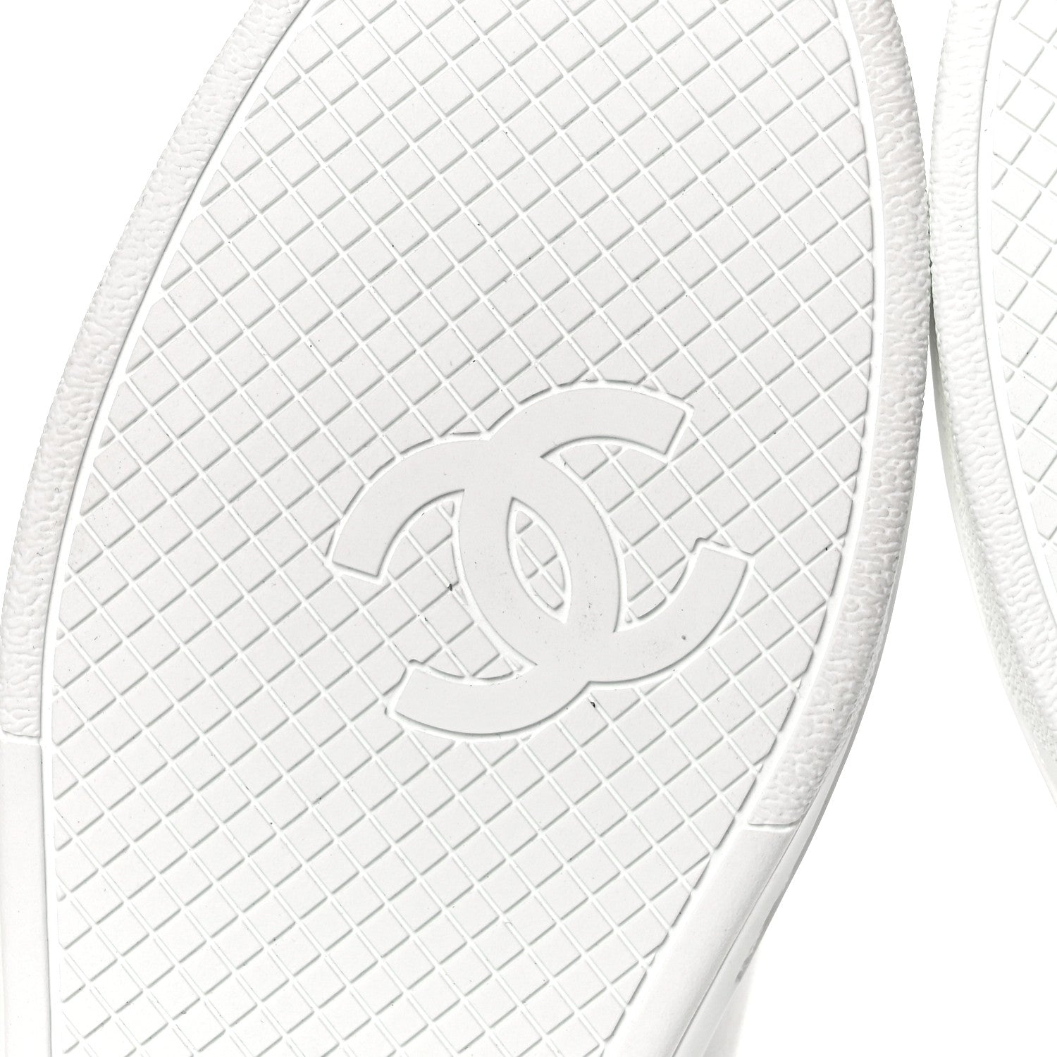 Chanel Calfskin CC Womens Sneakers 39.5 White 10 of 11