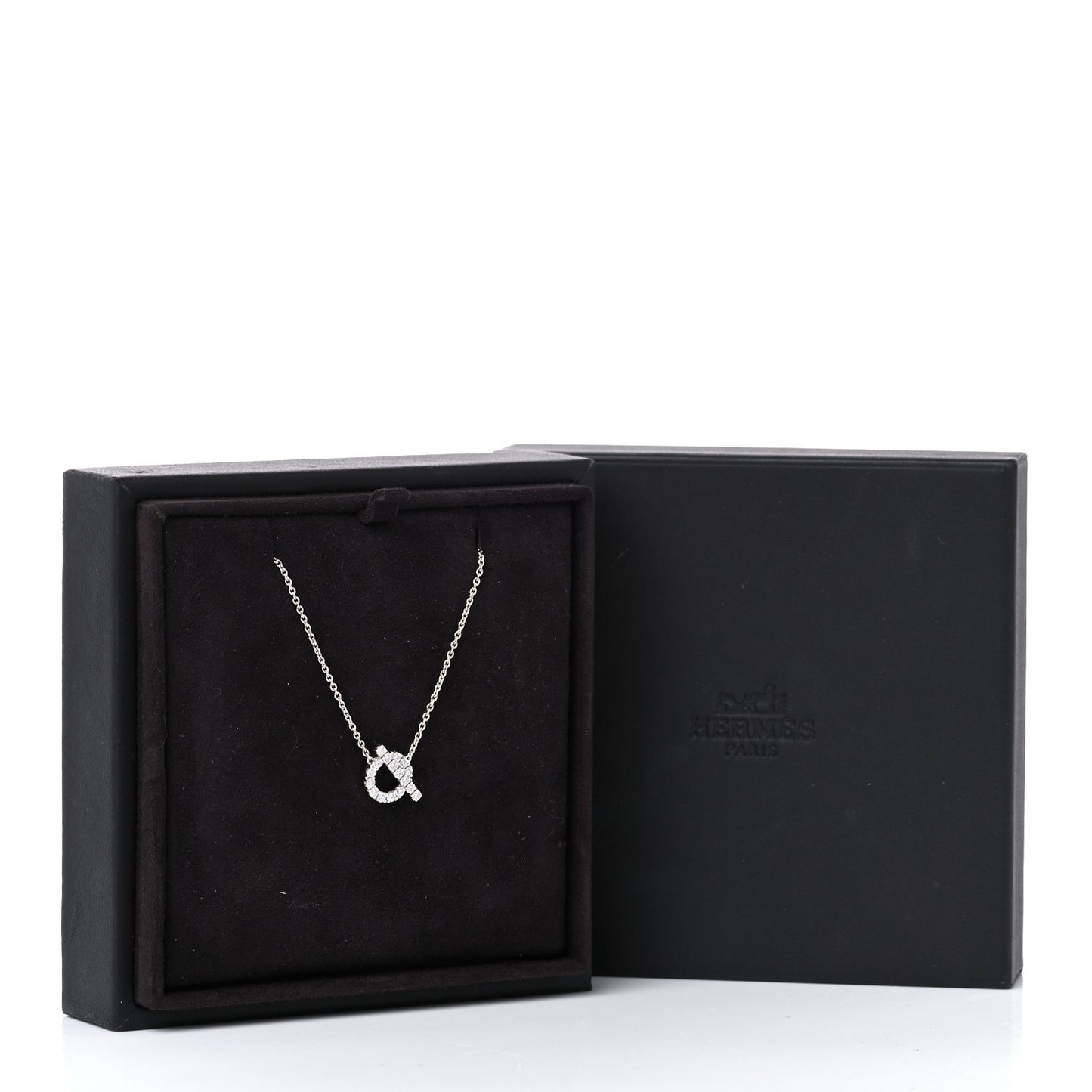 18K White Gold Diamond Finesse Pendant Necklace