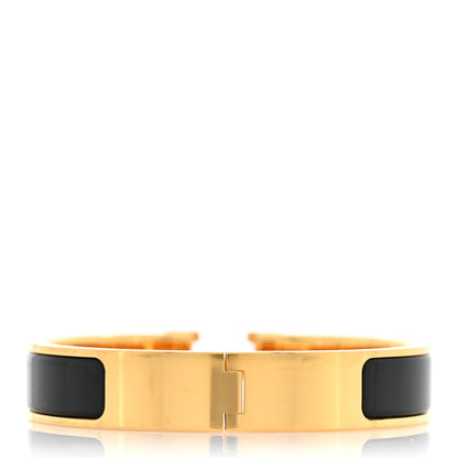 Hermes Enamel Narrow Clic Clac H Bracelet PM Black 3 of 5