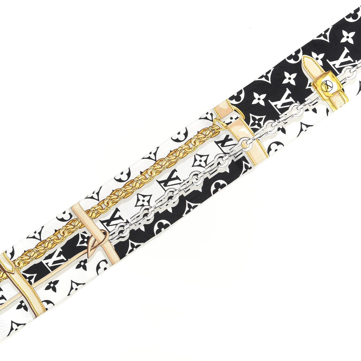 Louis Vuitton Silk Monogram Confidential Bandeau Black 4 of 4