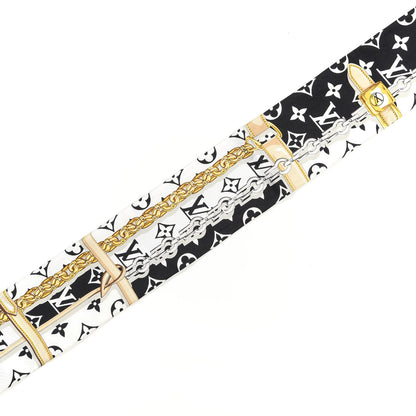 Louis Vuitton Silk Monogram Confidential Bandeau Black 4 of 4