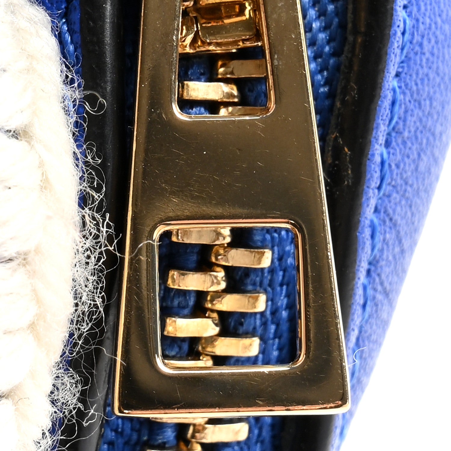 Loewe Calfskin Crochet Trip Bunny Charm Electric Blue 5 of 5