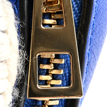 Loewe Calfskin Crochet Trip Bunny Charm Electric Blue 5 of 5