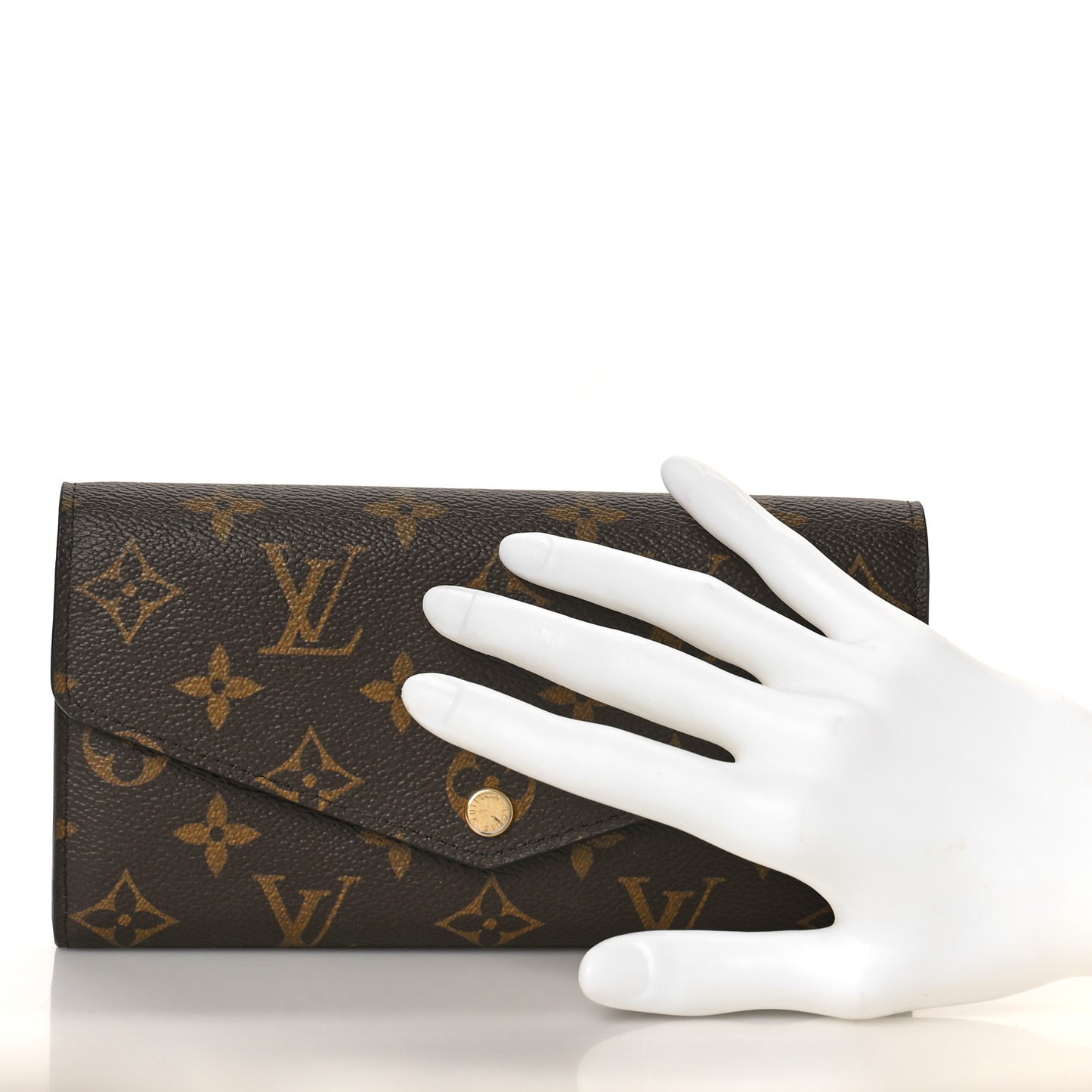 Monogram Sarah Wallet NM Coquelicot