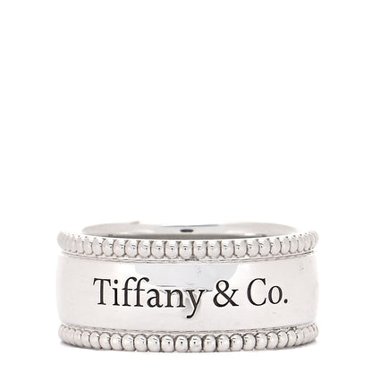 Tiffany Sterling Silver Milgrain I Love You Band Ring 48 4.5 1 of 5