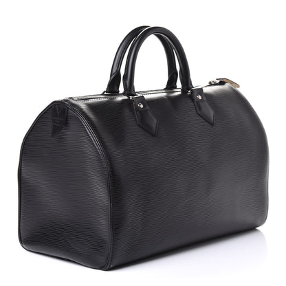 Louis Vuitton Epi Speedy 30 Black 3 of 9