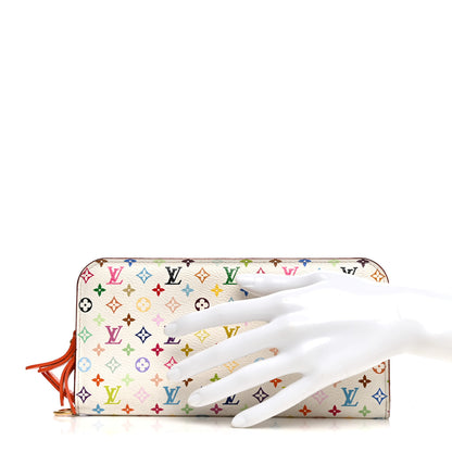 Louis Vuitton Monogram Multicolor Insolite Wallet White Orange 2 of 9
