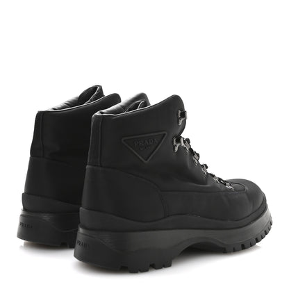 Prada Re-Nylon Gabardine Triangle Logo Brixxen Mens Hiking Boots 9.5 Black 5 of 9