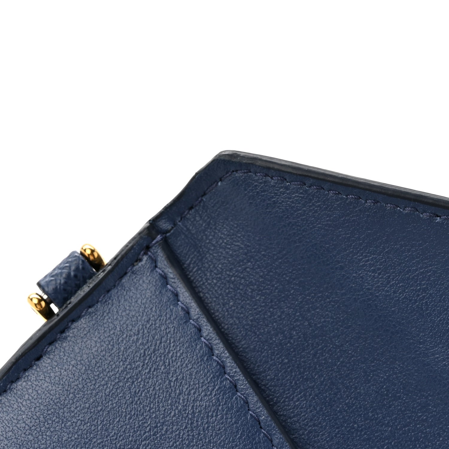 Prada Saffiano City Calf Clutch With Chain Bluette 8 of 9