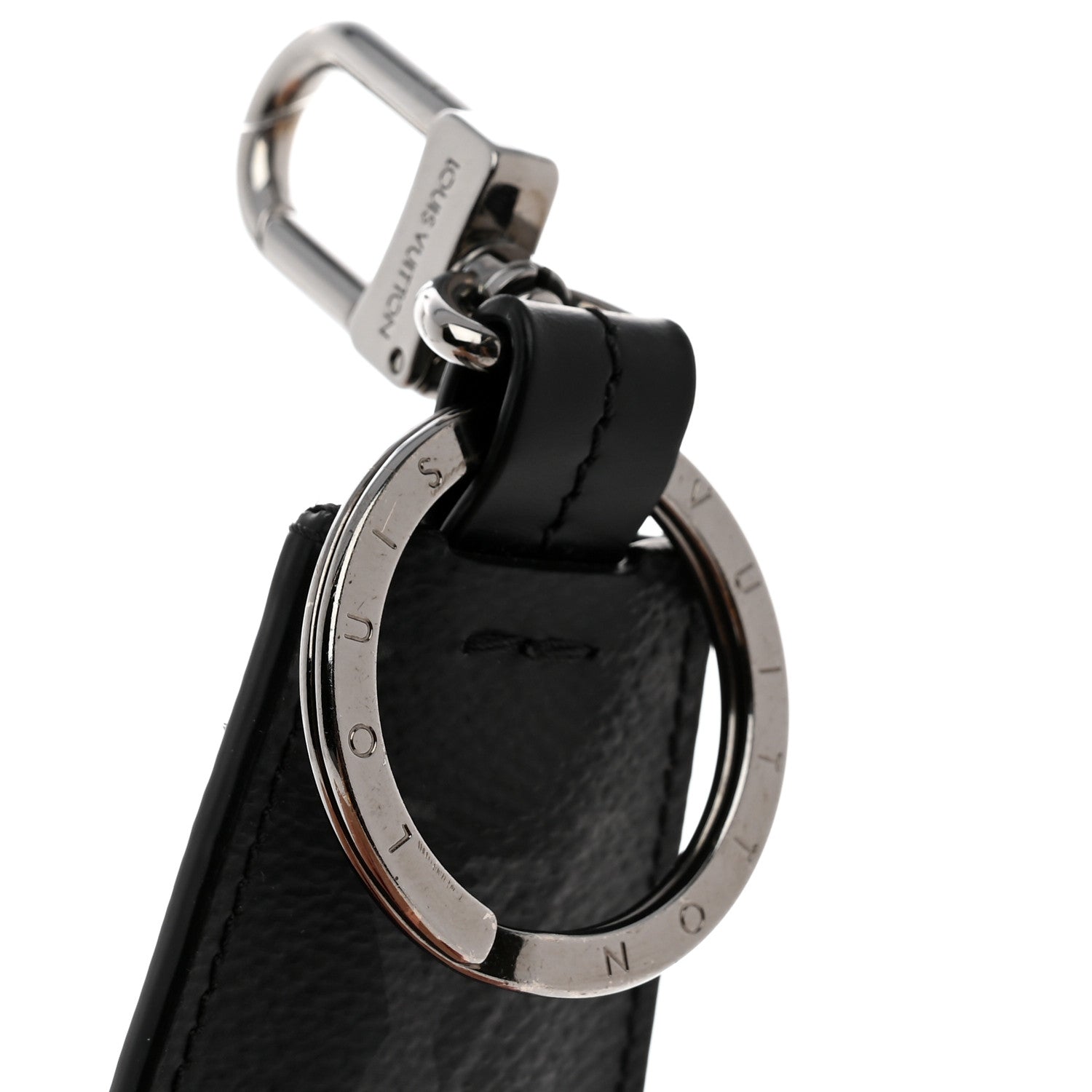 Louis Vuitton Monogram Eclipse Clochette Bag Charm Key Holder 3 of 4