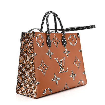 Louis Vuitton Monogram Giant Jungle Onthego GM Black 3 of 10