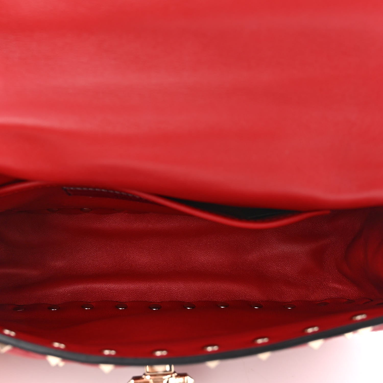 Valentino Garavani Nappa Small Rockstud Spike Shoulder Bag Rosso Valentino 5 of 9