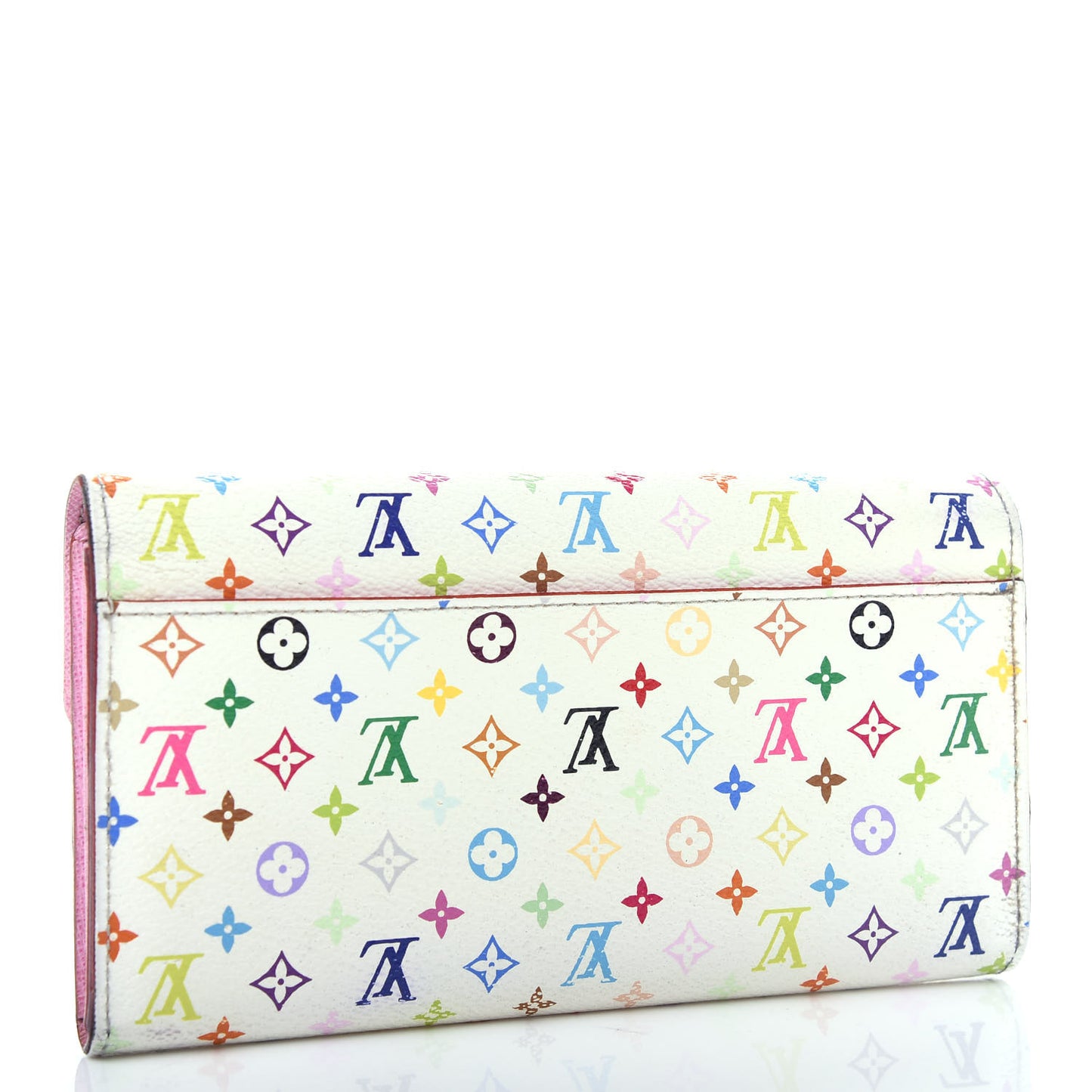 Monogram Multicolor Sarah Wallet NM White Litchi