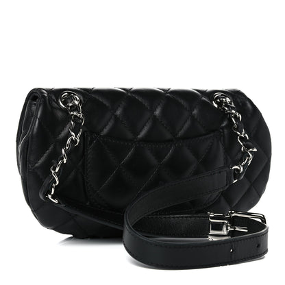 Chanel Calfskin Quilted CC Uniform Flap Belt Bag Black 3 of 15