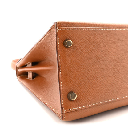 Hermes Courchevel Kelly Sellier 32 Gold 8 of 10