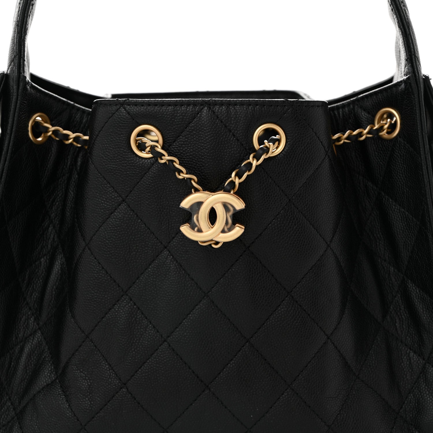 Chanel Caviar Quilted Small Chanel 25 Handbag Black 8 of 10