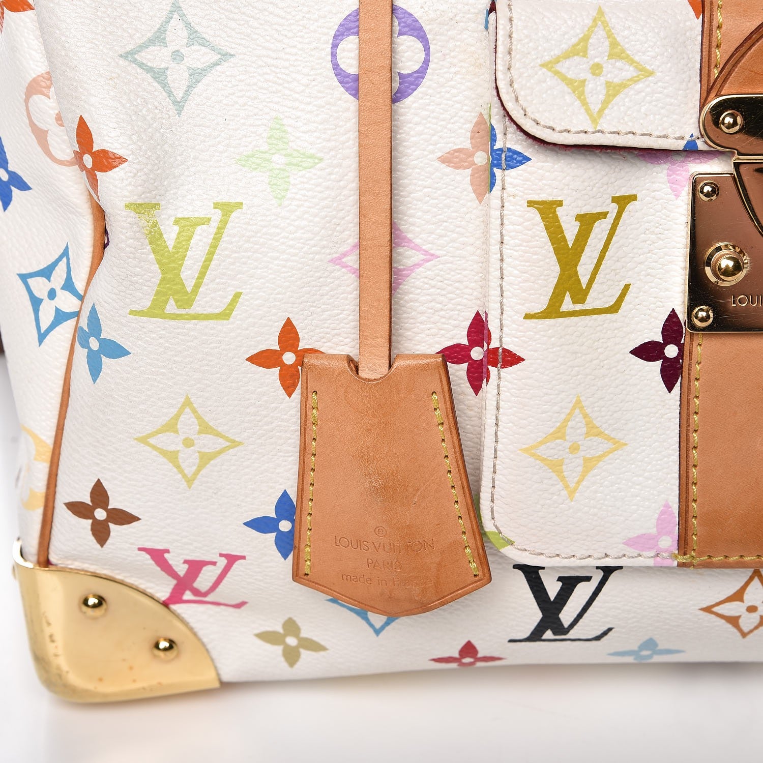 Louis Vuitton Monogram Multicolor Speedy 30 White 13 of 15
