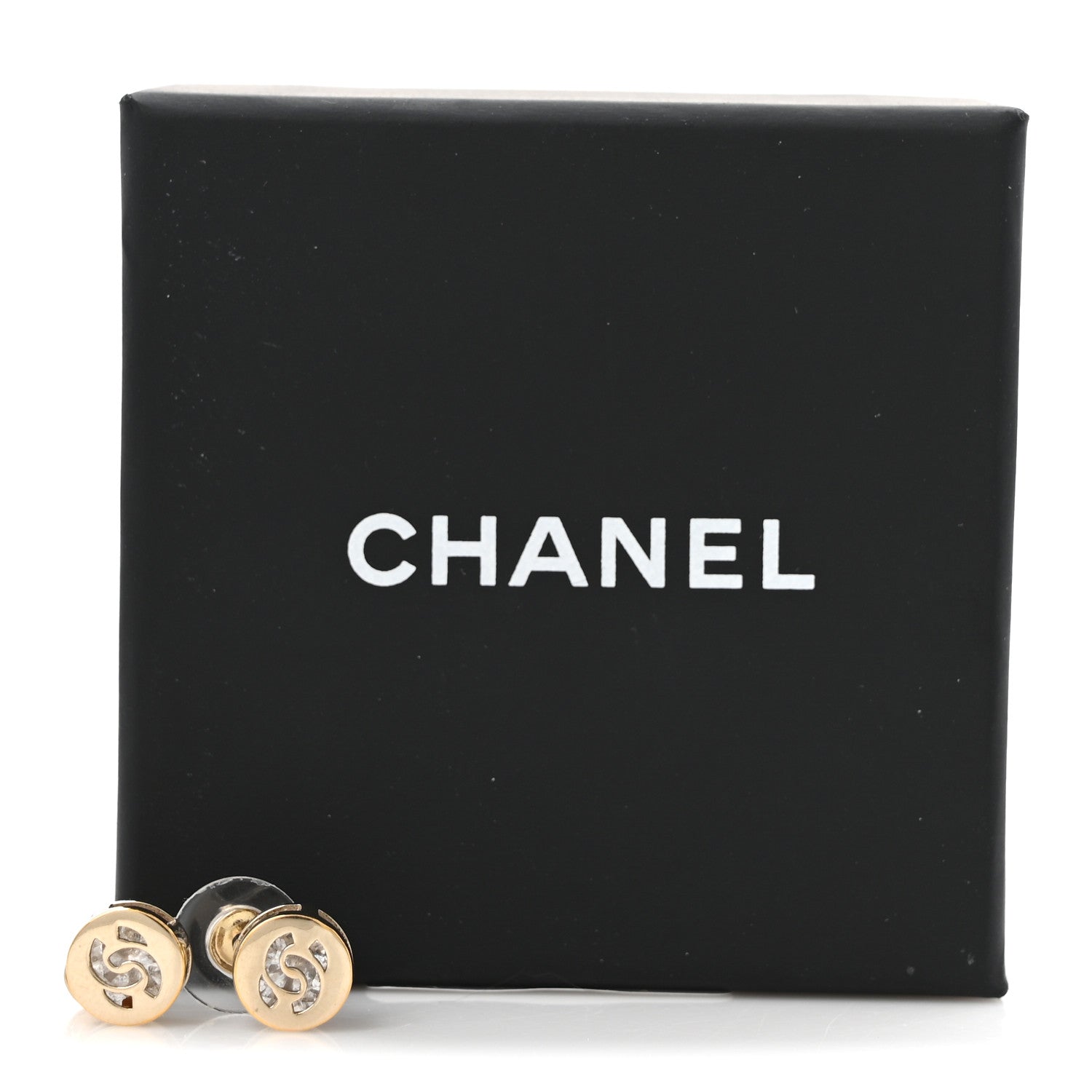 Chanel Round CC Earrings Gold 5 of 5