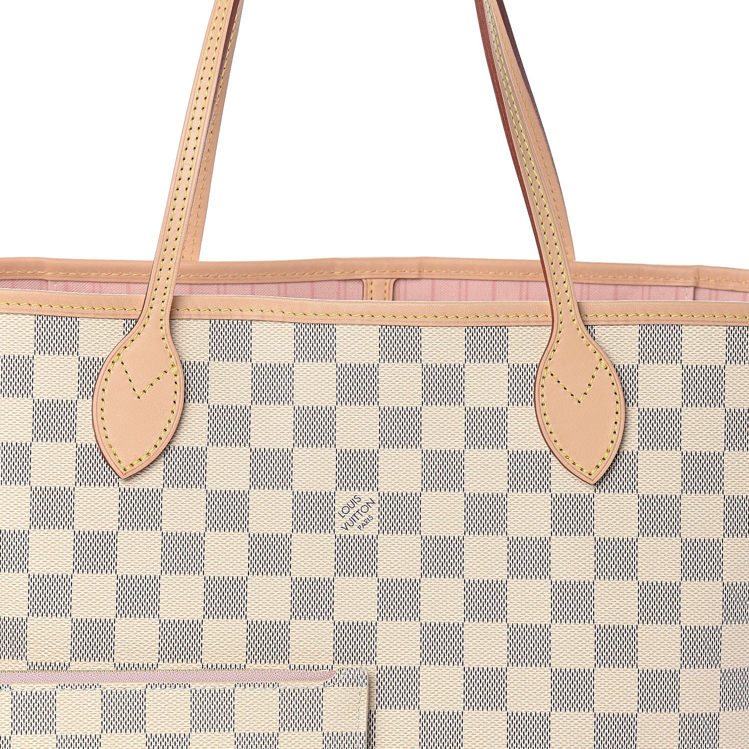 Louis Vuitton Damier Azur Neo Neverfull MM Rose Ballerine 8 of 10