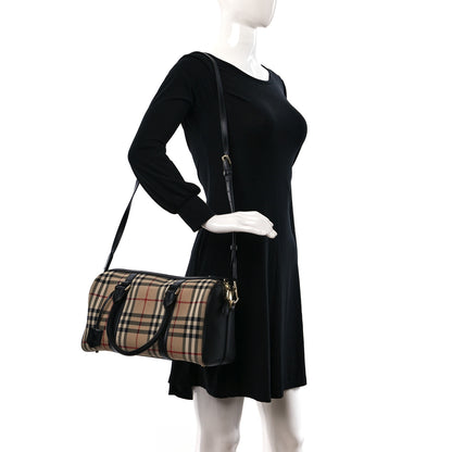 Burberry Horseferry Check Medium Alchester Bowling Bag Black 2 of 10