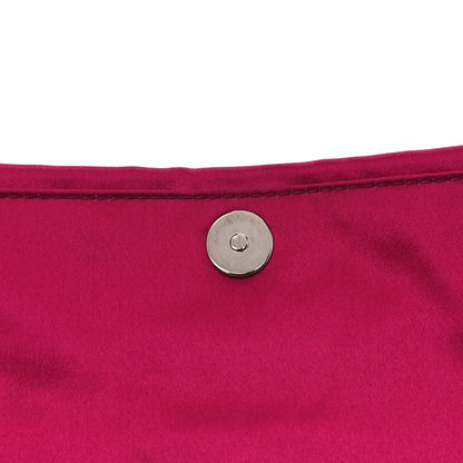 Prada Satin Rasso Bow Pochette Clutch Fuxia 7 of 10