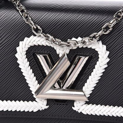 Louis Vuitton Epi Whipstitch Heart Twist Shoulder Bag MM Black 7 of 9