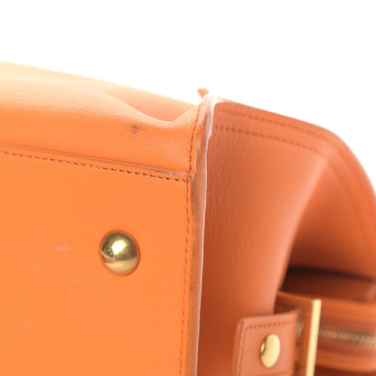 Saint Laurent Calfskin Small Classic Y Cabas Mandarine 7 of 15