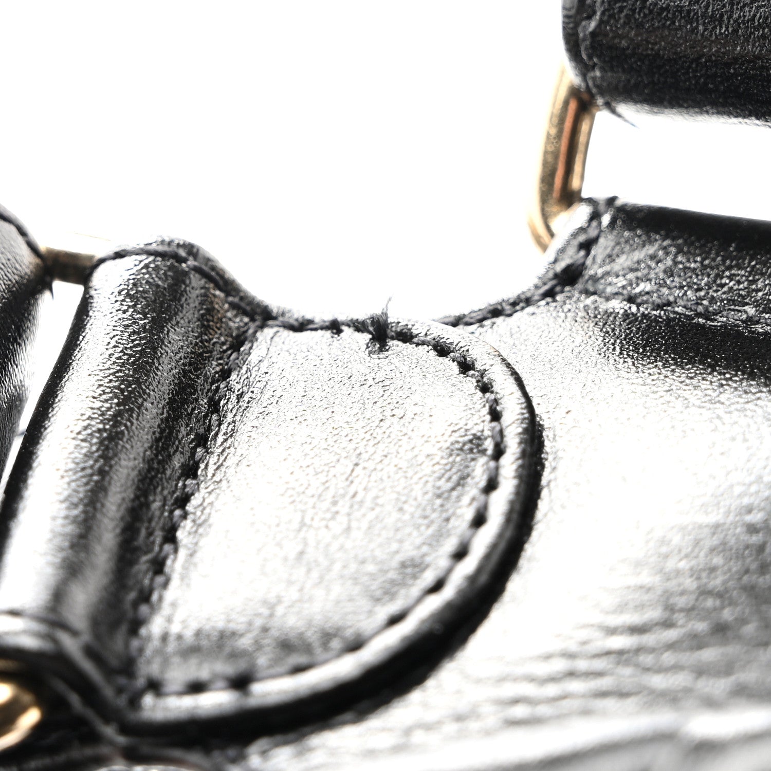 Chanel Shiny Calfskin Logo Platform Sandals 38 Black 9 of 10