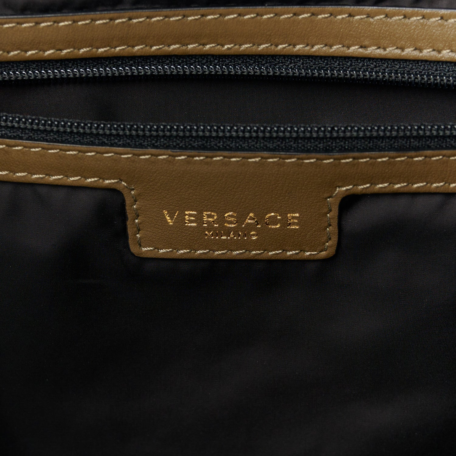 Versace Nylon Baroccoflage Print Tote Khaki 6 of 12